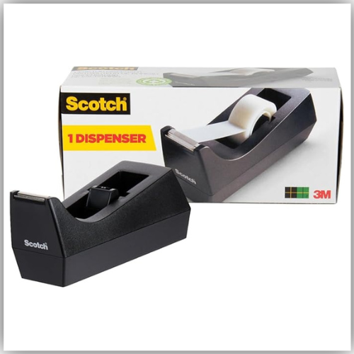 Scotch 70005291441 C-38 Desktop Tape Dispenser - Black