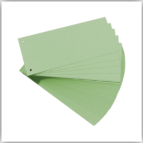 Divider Oxford Elba – Divider (GREEN 100pièce (S), GREEN  240 mm x 105 mm, 190 g/m², 100 Piece (S))
