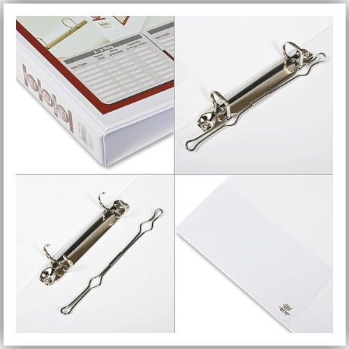 Presentation Binder, 2D A4 Size,45mm Ring Size, 2.50" Inches Spine with Clear PVC Pocket