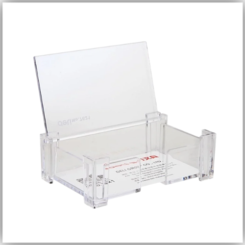 Deli Clear Acrylic Business Card Holder