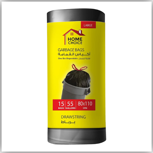 Garbage Bag, Roll 70 Gallons, 80x110 ( 15 bags )