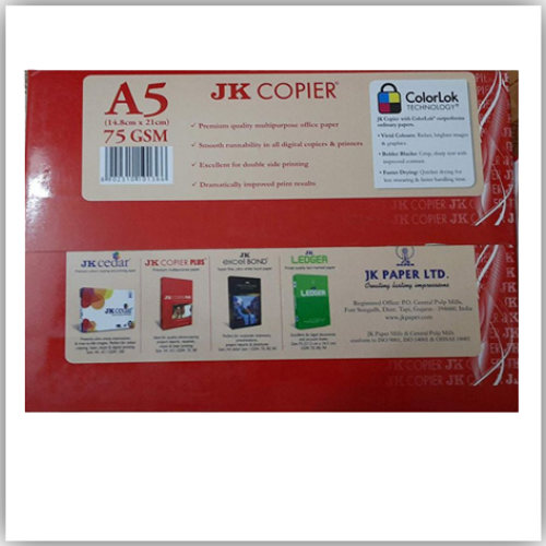 Paper A5 JK 80 Gsm Ream OF 500 Papers