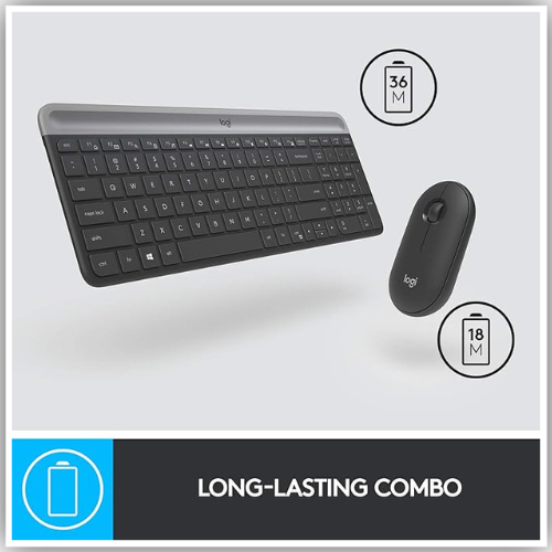 Logitech MK470 Slim Wireless Keyboard & Mouse Combo