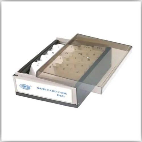 FIS Business Card Case with A-Z Index 400 Cards