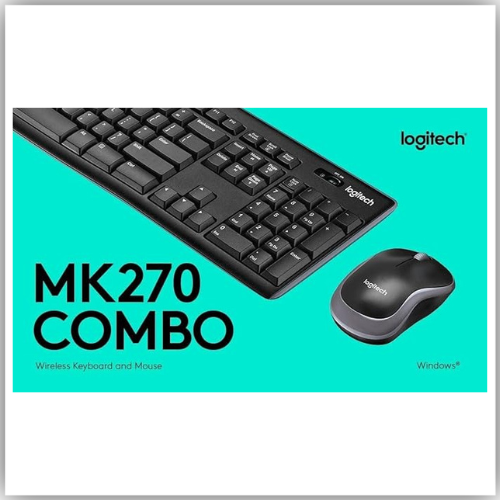 Logitech MK270 Wireless Keyboard And Mouse Combo For Windows