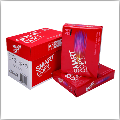 A4 Paper Smart Copy , 80 Gsm, 5 Reams/Box - Made in Thailand