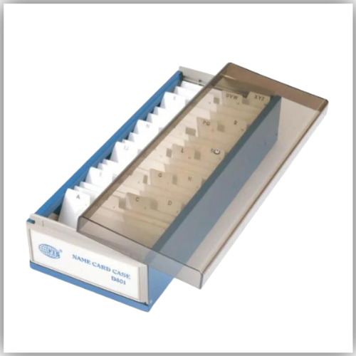 Business Card Case with A-Z Index, 600 Cards