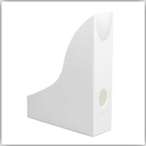 Durable Magazine Rack BASIC, White