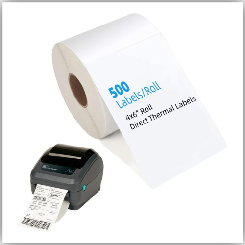 Direct Thermal Label Paper - 4x6 shipping Label
