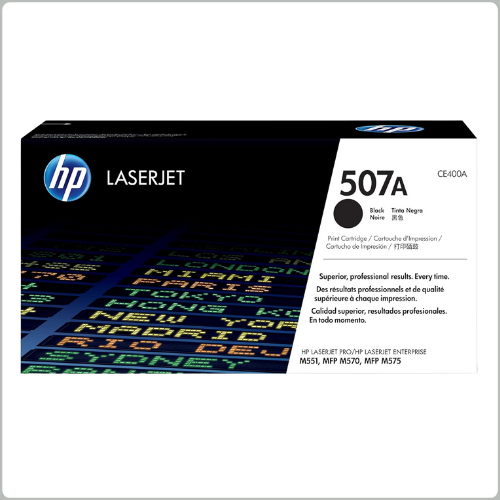 HP 507A Black Toner Cartridge (CE400A)
