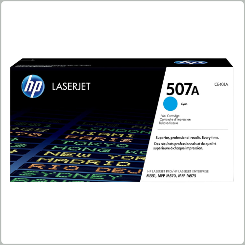 HP 507A Cyan Toner Cartridge (CE401A)