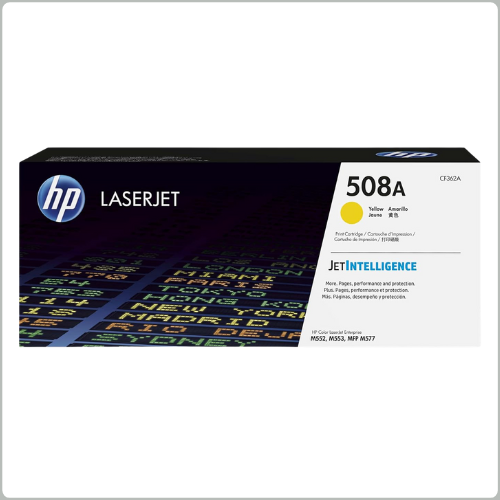 HP 508A Yellow Original LaserJet Toner Cartridge (CF362A)