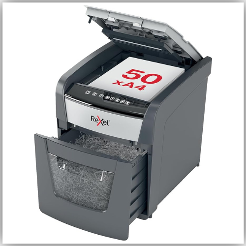 Rexel Optimum AutoFeed+ 50X Automatic Cross Cut Paper Shredder