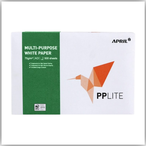 PP Lite Photocopy Paper, A3 Size, 80 gsm, 500 Sheets / Ream