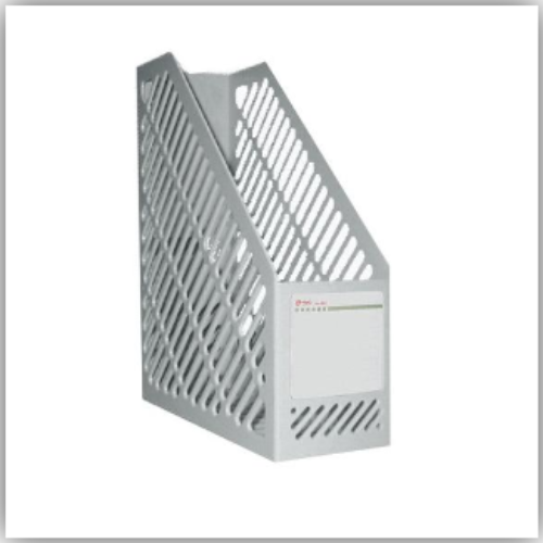 Deli Plastic Magazine Rack, Grey