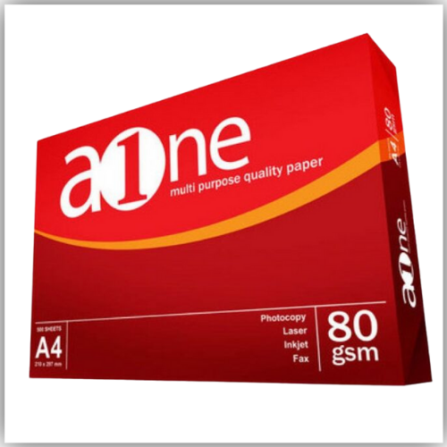 A4 Paper A ONE Photocopy, 80gsm, 500Sheets/Ream - Made in Indonesia