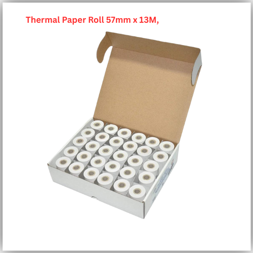 Thermal Paper Roll 57mm x 13M, 30Rolls/Box