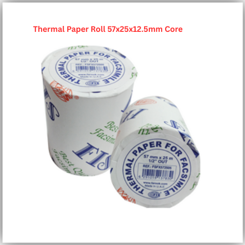 Thermal Paper Roll 57x25x12.5mm Core (FSFX572505)