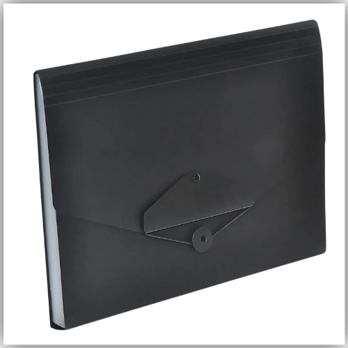 Expanding File A4 13 Pockets with Tie - Black
