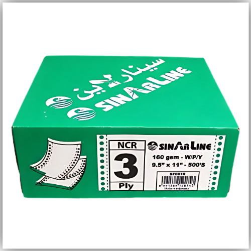 Paper SINARLINE COMPUTER PAPER A4 3PLY PLAIN WHITE,PINK,YELLOW