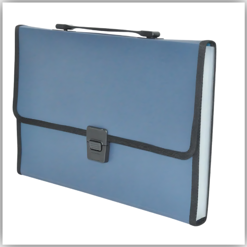Expanding File Metalic, 13 Pockets, F/S (210 X 330MM), Blue (FSPG1306BL)