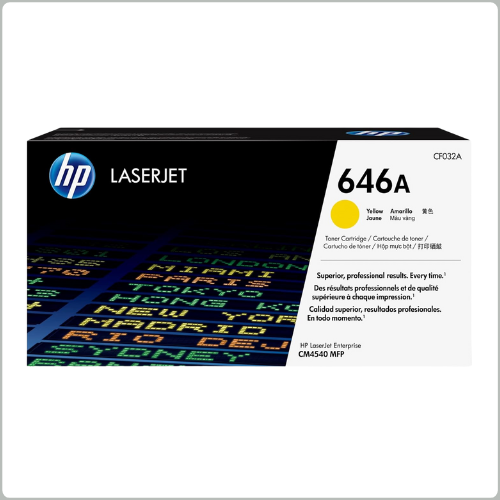 HP 646A Yellow Original LaserJet Toner Cartridge (CF032A)