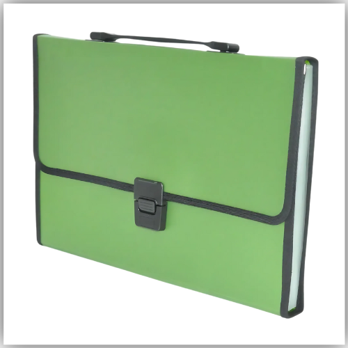 Expanding File Metalic, 13 Pockets, F/S (210 X 330MM), Green (FSPG1306GR)