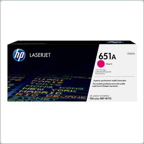 HP 651A Magenta Original LaserJet Toner Cartridge (CE343A)