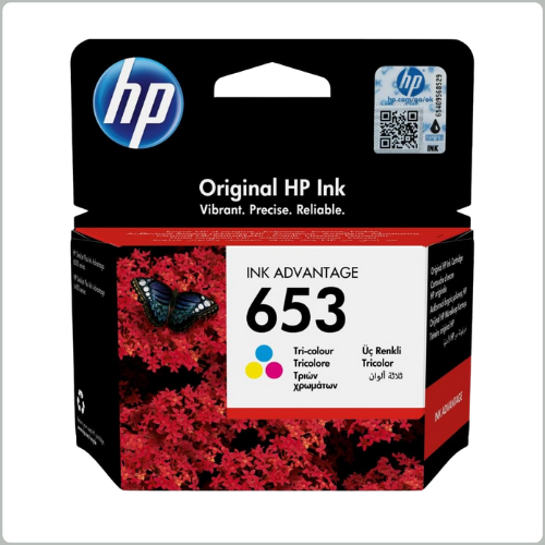 HP 653 Tri-color Original Ink Advantage Cartridge (3YM74AE)