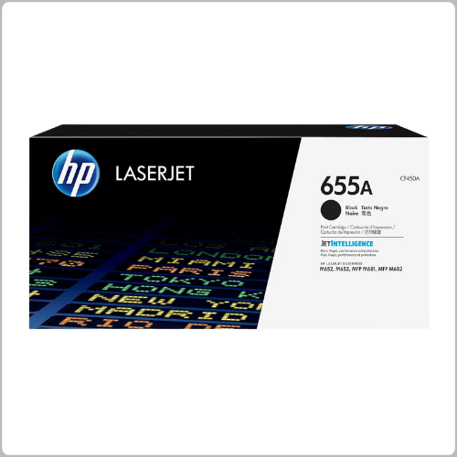 HP 655A Black Original LaserJet Toner Cartridge (CF450A)