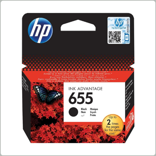HP 655 Black Ink Cartridge (CZ109AE)