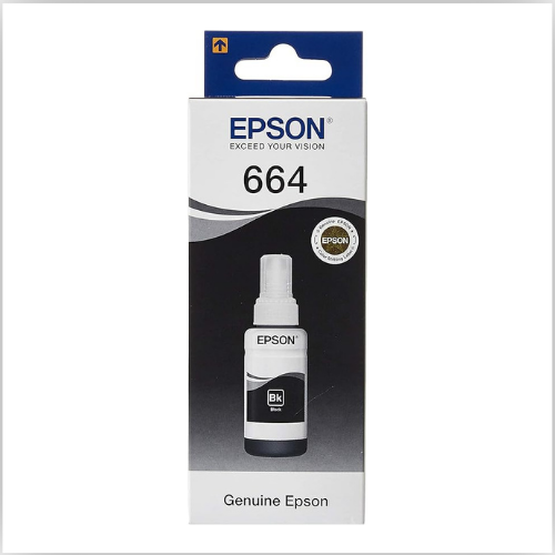 Epson 664 EcoTank Ink Bottle - 70ml, Black