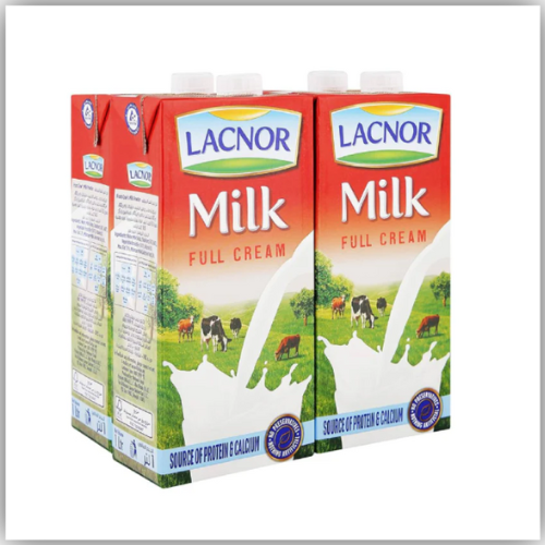 Lacnor Full Cream Milk (4x1Liter)