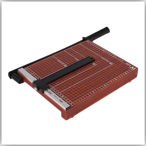 DELI 8004 A4 Size Paper Cutter with Wooden Base (300mmX250mm), 12inchesx10inches