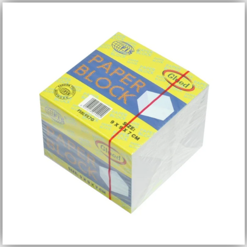 Paper Cube White With Gum