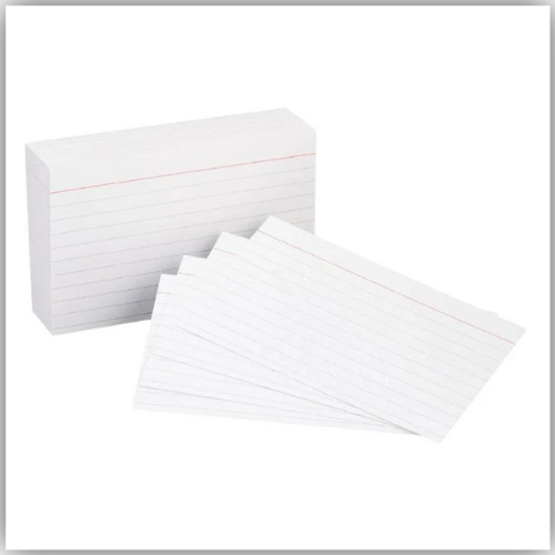 Index Cards 4 x 6" 160gsm, 100/pack, White