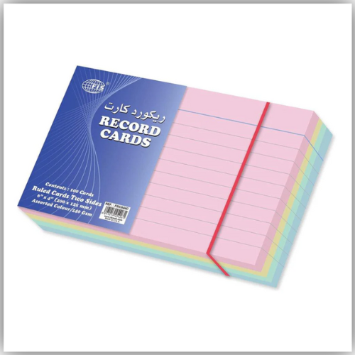 Index Cards 6 x 4" 240gsm, 100sheets/pack, Colored