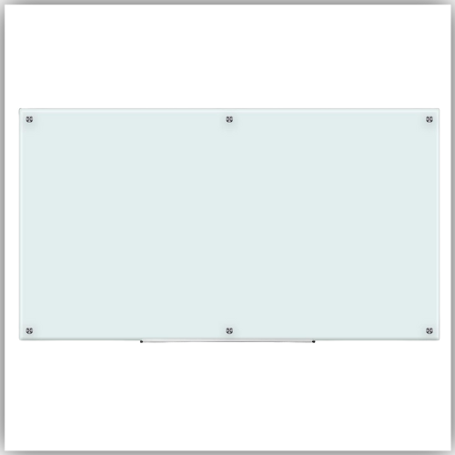 Magnetic Glass Board, 120 x 90 cm, BRILLIANT WHITE
