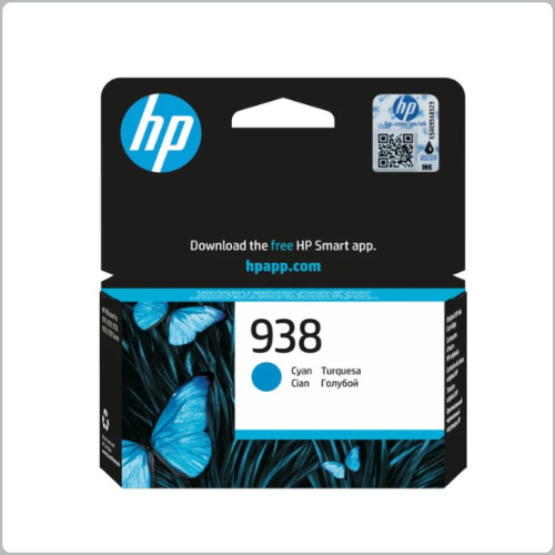 HP 938 Cyan Original Ink Cartridge (4S6X5PE)