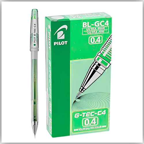 Pilot G-Tec Roller Pen Pack of 12 Pieces 0.4mm - Green