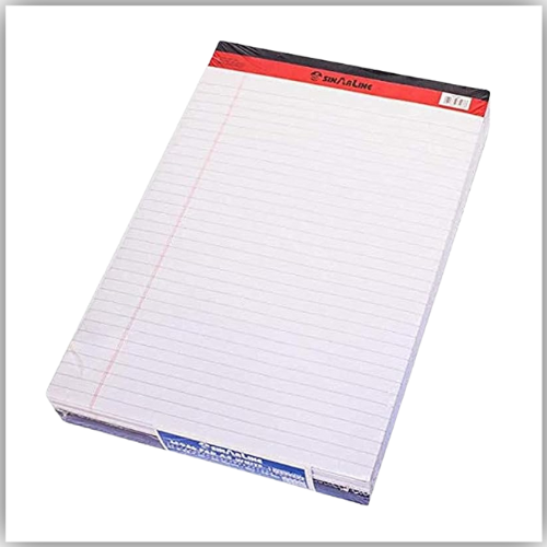 SINARLINE WRITING PAD LEGAL A4 - WHITE