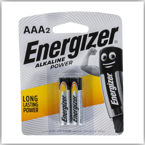 Energizer Power Alkaline AAA Pack of 2 batteries