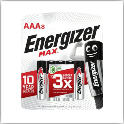 Energizer Alkaline Battery AAA 8pcs/pack