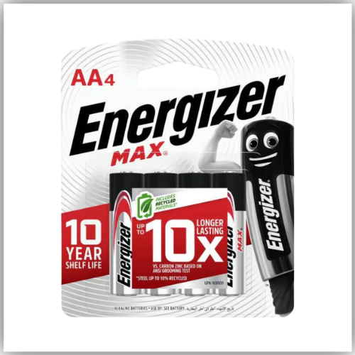 Energizer Alkaline Battery AA 4pcs/pack