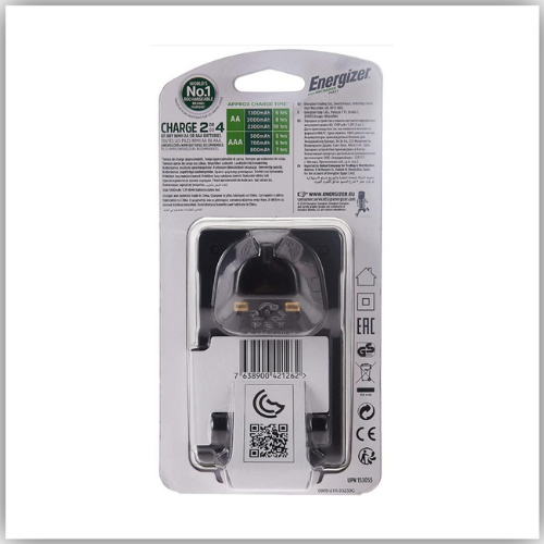 Energizer Battery Charger with 2 AA Rechargeable Batteries
