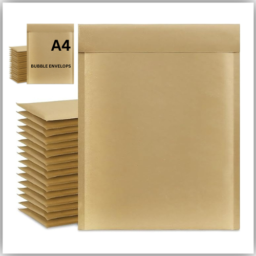 Bubble Envelopes A4 Size Peel & Seal , Brown
