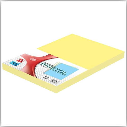 Bristol Paper 240gsm, A4 Size, 100Sheets/pack, yellow