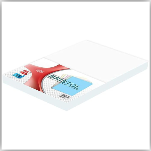 Bristol Paper 240gsm, A4 Size, 100Sheets/pack, White