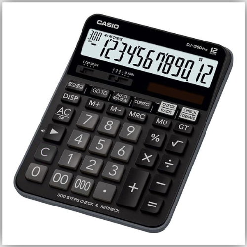 Casio DJ-120D Plus, 12 Digits Check Calculator