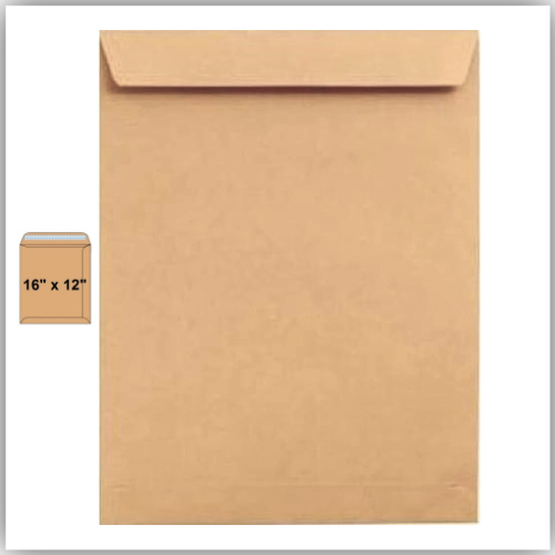 brown Envelopes , 16" x 12" Size Peel & Seal 80gsm, pack of 50